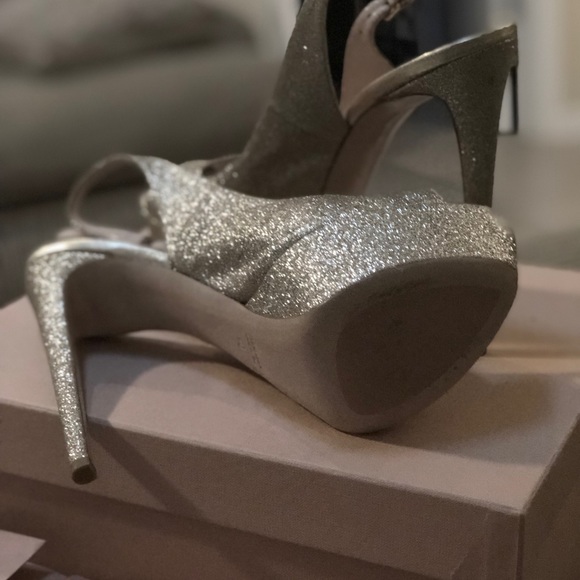 Miu Miu peeptoe glitter heel - Picture 3 of 6